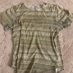 Flower Patterned Short Sleeve Tee